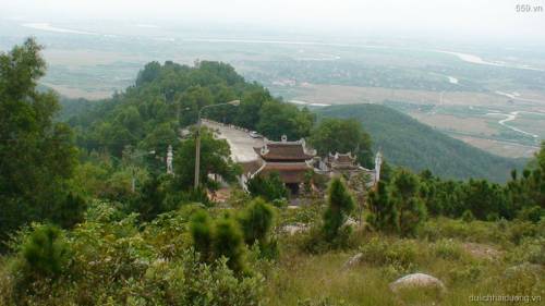 Đền Cao An Phụ nhìn từ trên cao