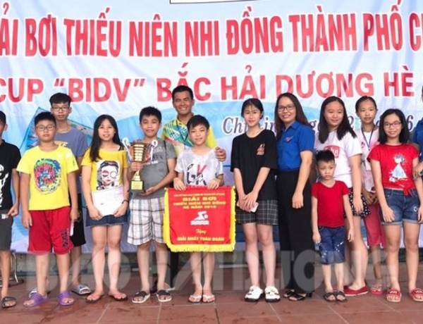 Giải bơi thiếu niên, nhi đồng TP Chí Linh: Phường Sao Đỏ giành giải nhất toàn đoàn