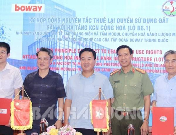 Tập đoàn Boway dự kiến đầu tư 350 triệu USD vào khu công nghiệp Cộng Hoà